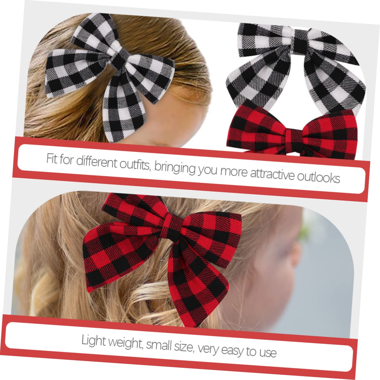 minkissy 12pezzi Fermagli Per Fiocco Per Bambine Di Clip Decorative e Accessori Leggeri e Facili Da Usare Per Outfit Alla Moda