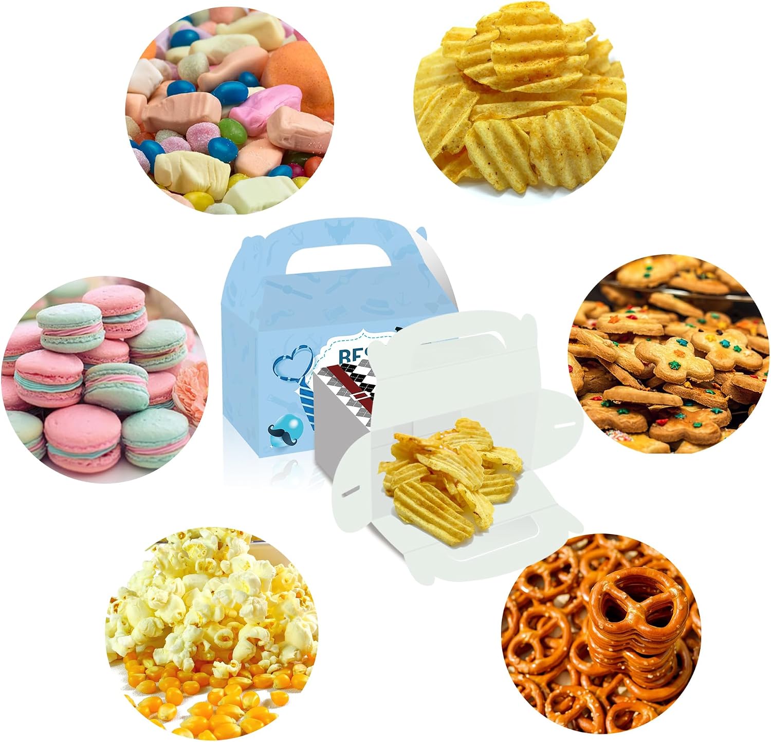 12 Pcs Happy Father's Day Party Favor Gift Boxes, Father's Day Holiday Party Supplies image 5