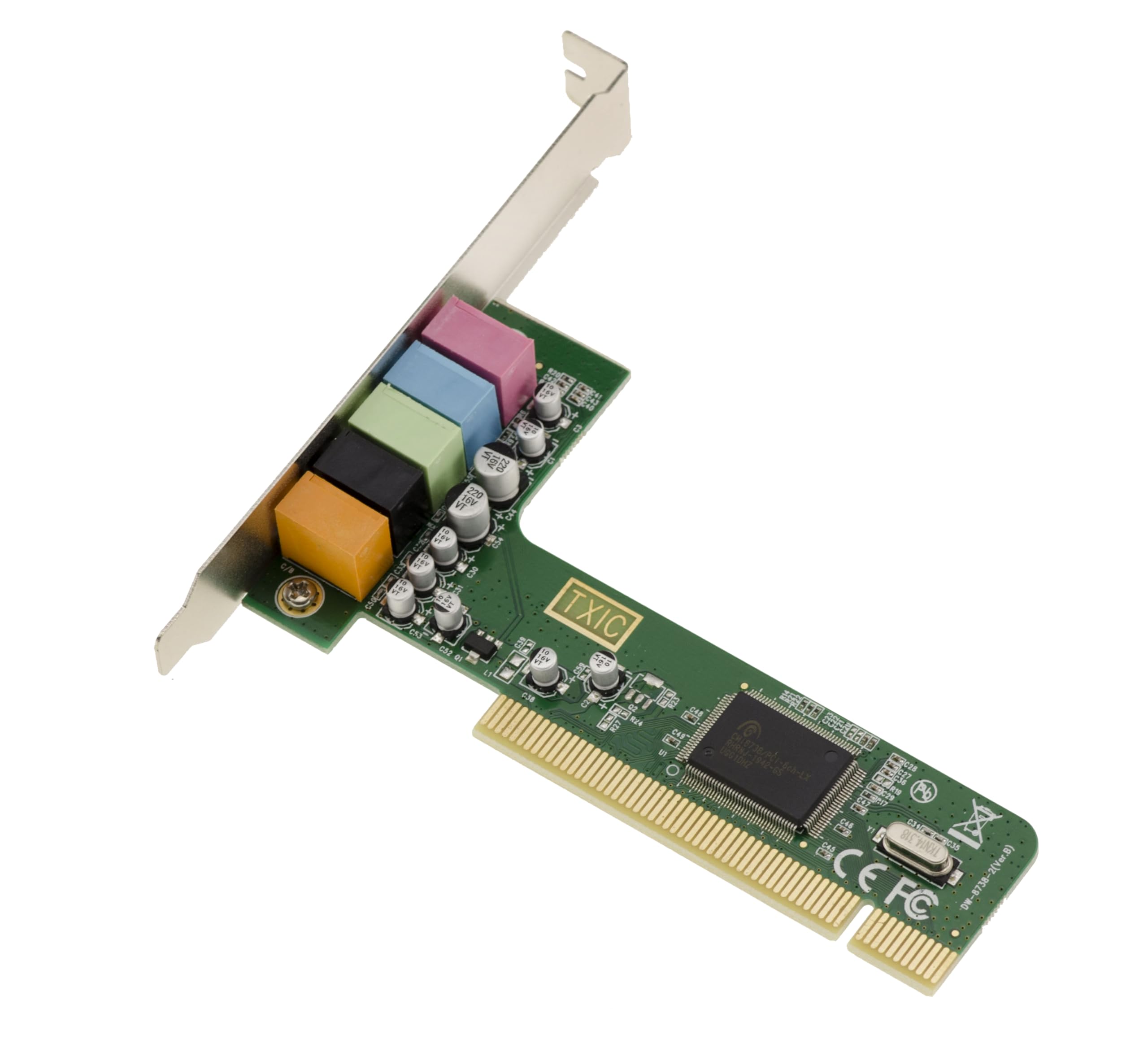 KALEA-INFORMATIQUE Scheda audio 4.1 su porta PCI - 4 canali - Microaltoparlanti anteriori e posteriori con chipset CMI8738