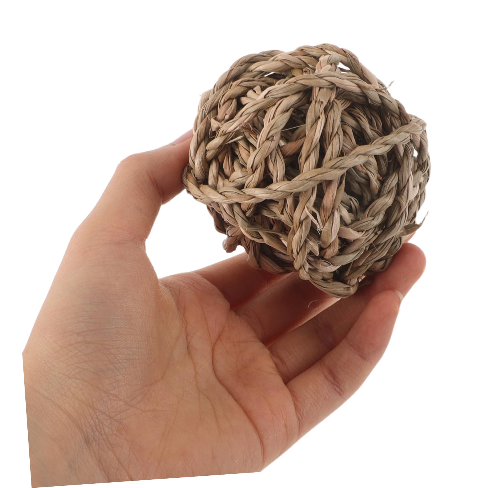 20pezzi Giocattoli Naturali in Rattan Per Masticare Confezione Da Palline Per Conigli Porcellini Criceti Per Giochi Al Chiuso
