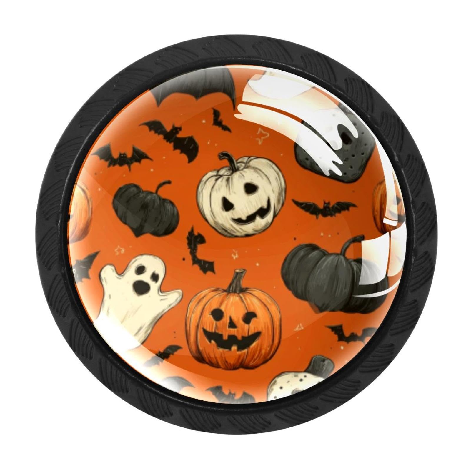 CHENZZZZ 4 Pieces Dresser Knobs Halloween (8) Drawer knobs Cabinet Knobs Pull Handles for Home Kitchen Office