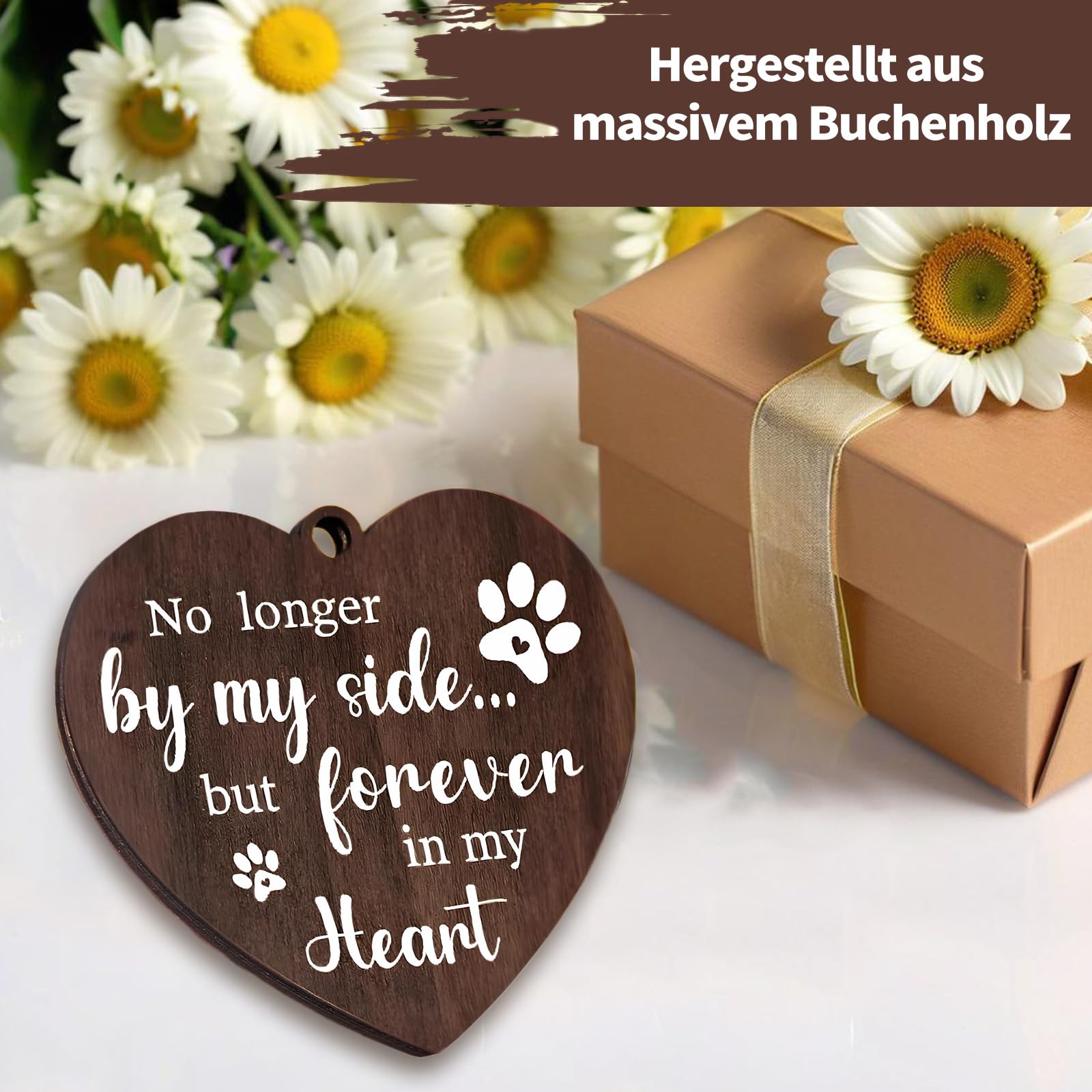 Erinnerung Hund Katze Bilderrahmen, Holz Bilderrahmen mit Gedenkbedeutung ,Geschenk für Hundebesitzer Katzenbesitzer,Gedenkrahmen für Verlust von Haustier, Verlust Sympathie Geschenk,Tischdekoration