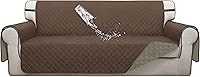 Vista 64 de ISSUNTEX Fundas de Sofá de Doble Protección 100% Impermeables para Sala de Estar, Fundas de Sofá para Sofá de 3 Cojines, Protector de Muebles