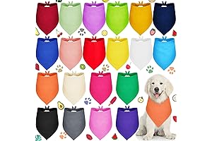 Saintrygo 20 Pack Adjustable Blank Dog Bandanas for Sublimation