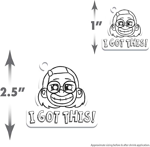 Miniatura 3 de Just Play Disney y Pixar Turning Red Deluxe Shrinky Dinks Shrink & Wear Juego de joyas de más de 100 piezas, juego de actividades de arte y