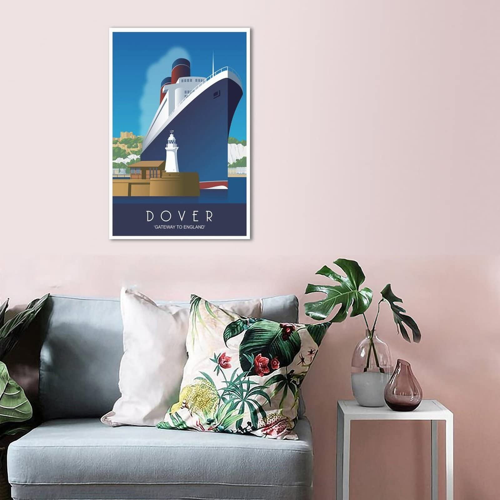 Affiche Vintage Toile Hossegor - Décoration Murale 30x45cm, Style Voyage, Pour Chambre, Bureau, Cadeau Sans Cadre
