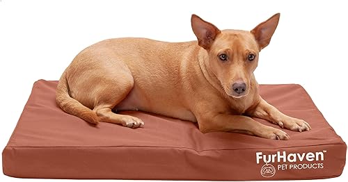 Miniatura 25 de Furhaven Cama ortopédica resistente al agua para perros grandes con funda extraíble lavable, para perros de hasta 95 libras – Colchón de lona Oxford
