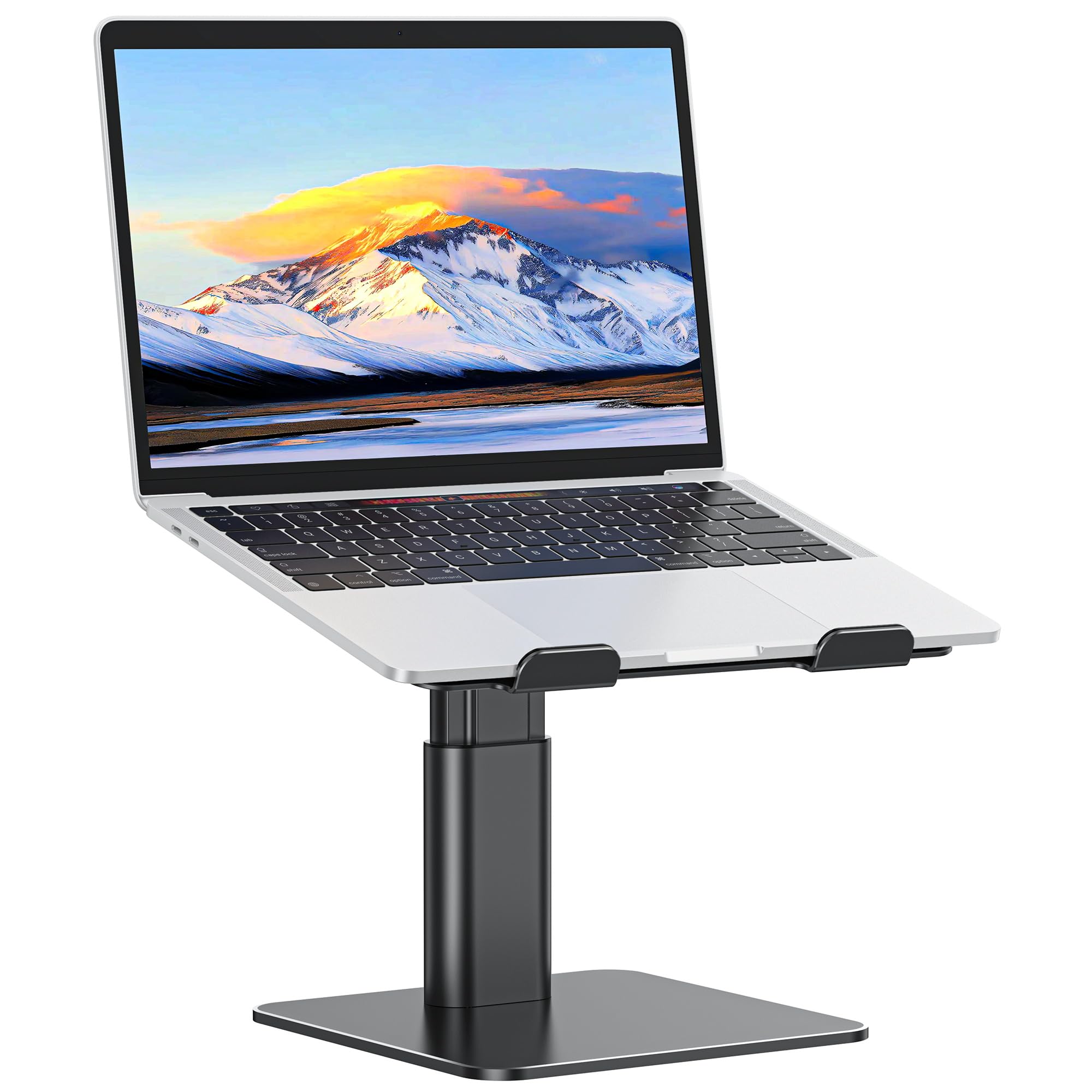 Auvo Laptop Stand for Desk, ALS02 Adjustable Notebook Holder, Computer Holder Stand Compatible with 10-15.6 inch Laptops, Black