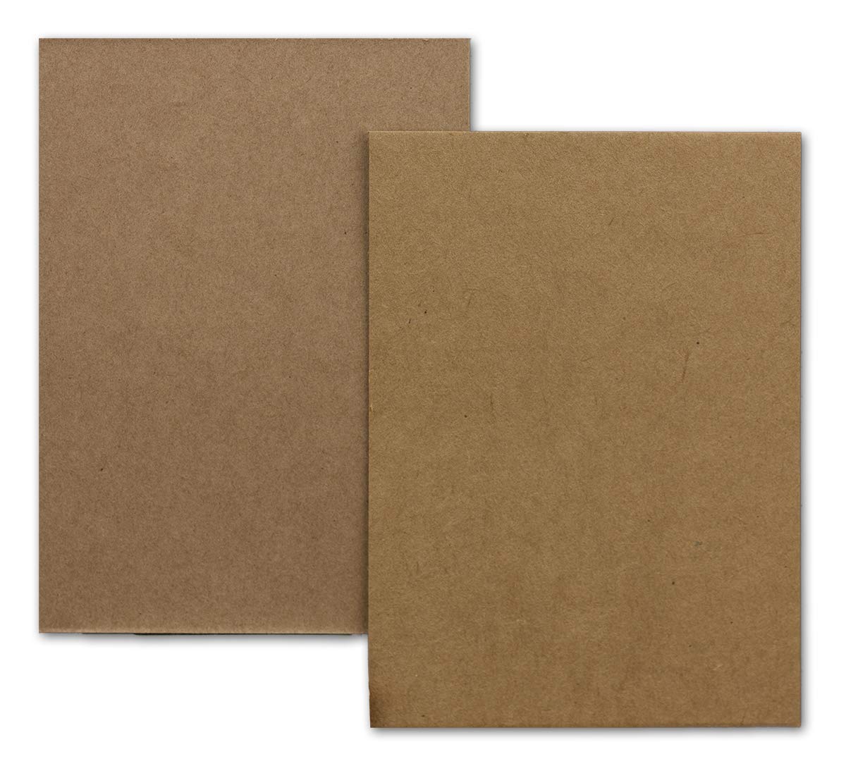 100 x pojedyncze kartki z papieru typu kraft, DIN A7, 10,5 x 7,3 cm, 410 g/m², brązowe, zaproszenia do samodzielnego ozdobienia i majsterkowania, idealne zawieszki na prezent, kartka do majsterkowania