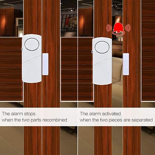 Miniatura 4 de Paquete de 4 alarmas de seguridad para puertas y ventanas para la seguridad de los niños, alarma antirrobo para el hogar y la oficina
