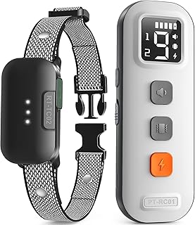 BUUOC Dog Training Collar with Remote 2000Ft, Electric Dog Shock Collar with 3 Safe Training Modes, Beep, Vibration and Sh...