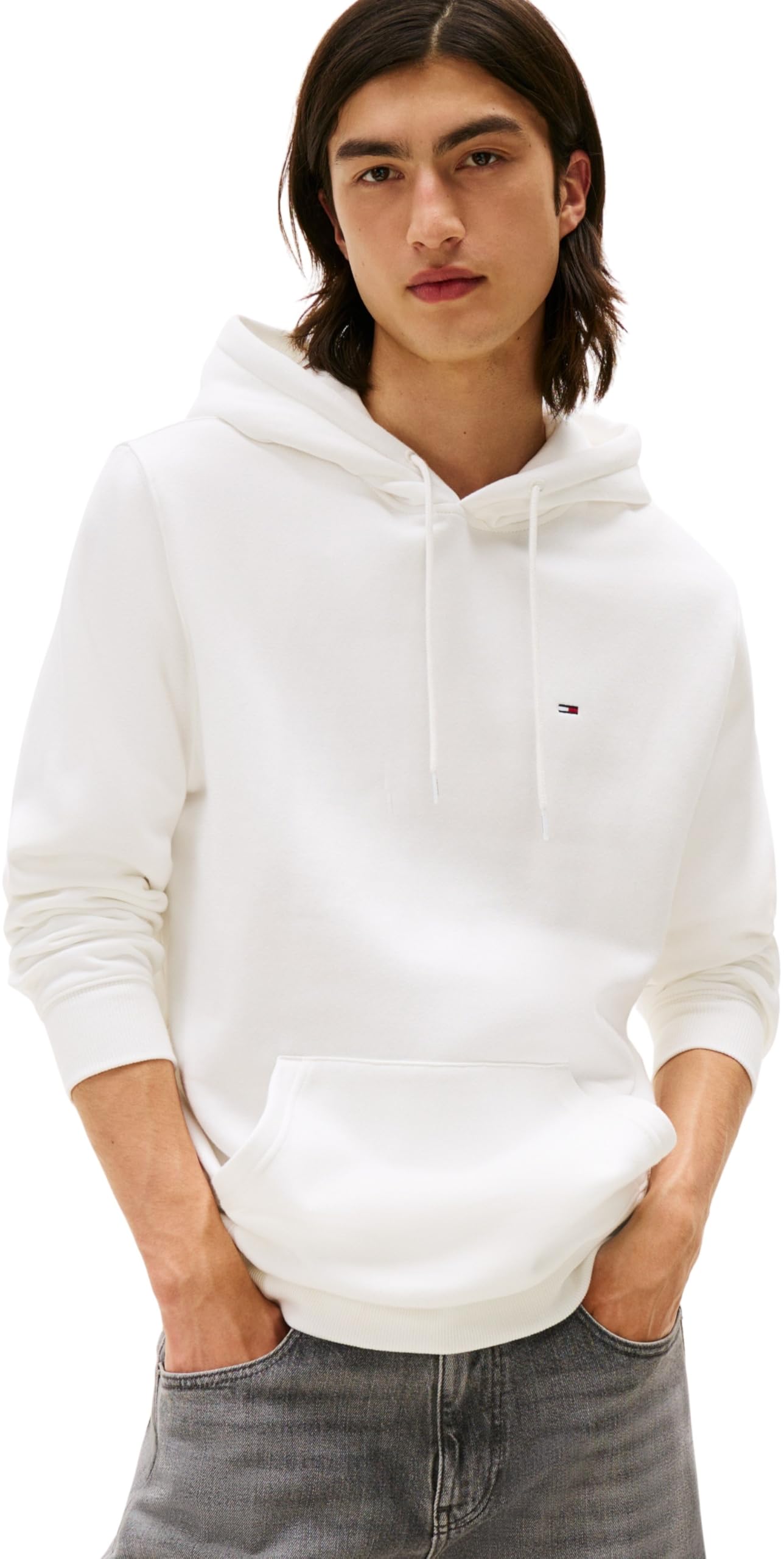 Tommy Hilfiger Bianco Cotton Men's Hoodie Sweatshirt - XXL