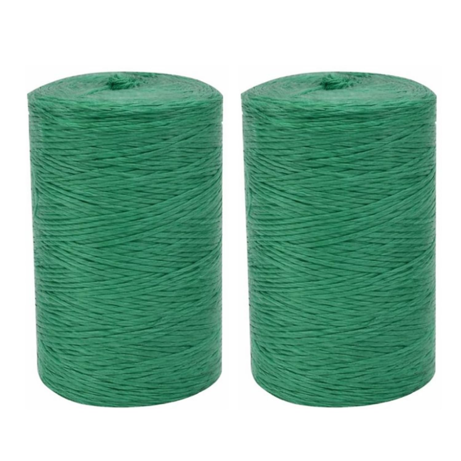 Garden Mile Polypropylene Garden Twine String – Strong Garden Twine and String for Plant Support and Plant Tying, Outdoor & Household Use, DIY Projects, Arts and Crafts (2 Rolls, 200m x 5mm Each)