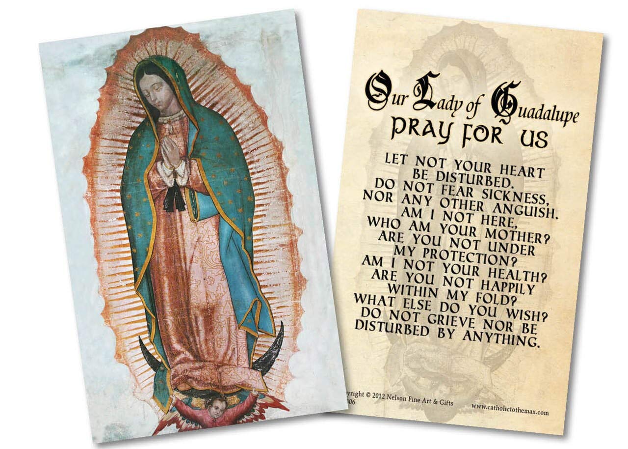 Our Lady of Guadalupe Prayer Holy Card Paper Pack of 50