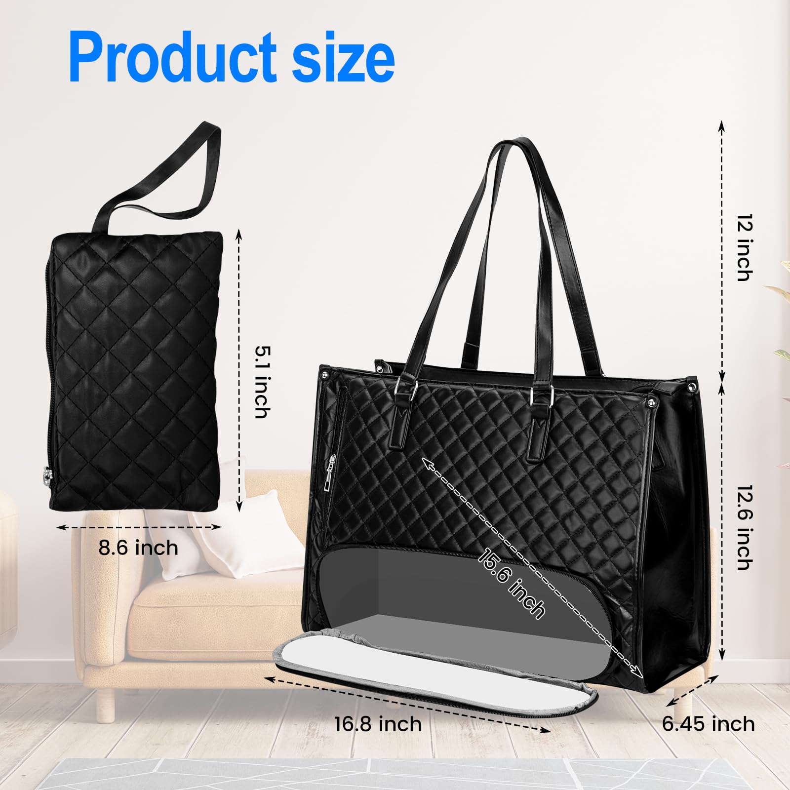 Bolsa Comida Trabajo Loncheras De Trabajo Lunch Bag, Kit De Computadora PortáTil (Adecuado Para Computadoras PortáTiles De 14 ") Con OpcióN De Tirantes Y Correas Para Hombros