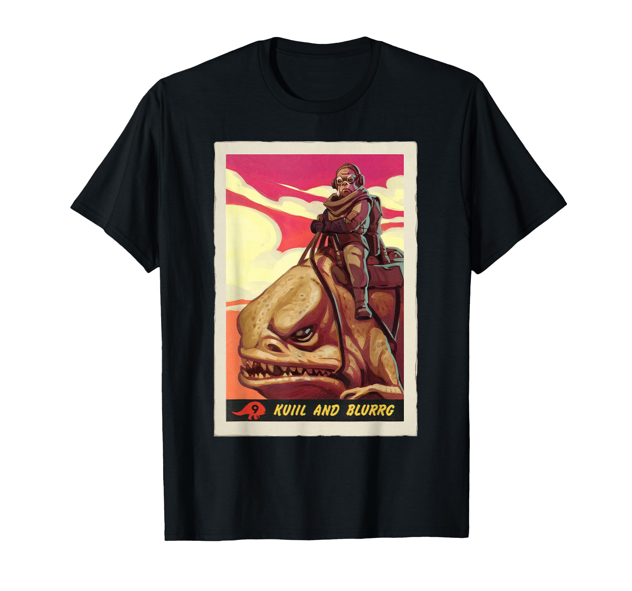 T-shirt Star Wars Mandalorian au graphisme rétro imprimé sur un textile doux