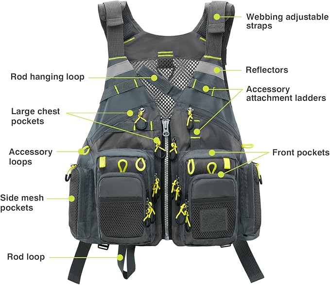 Fly Fishing Amazon Fishing Life Vest Veste De Sauvetage Adulte