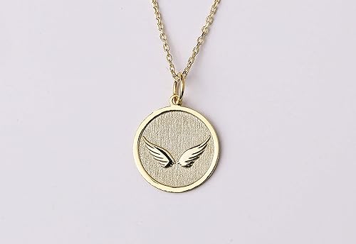 Miniatura 3 de Tiny Angel Wing Necklace, Angel Wing Necklace, Double Wings Charm Necklace, Angel Wing Pendant, Angel Wing Jewelry, Birthday Gift Necklace