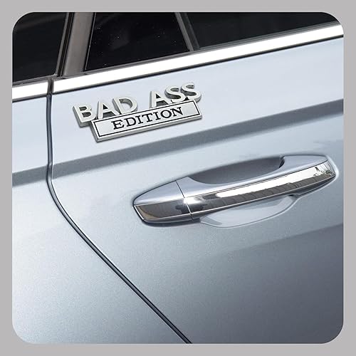 Miniatura 6 de Paquete de 1 etiqueta de modificación para automóvil, edición metálica 3D, calcomanía para guardabarros, apta para el lado del automóvil, trasero,