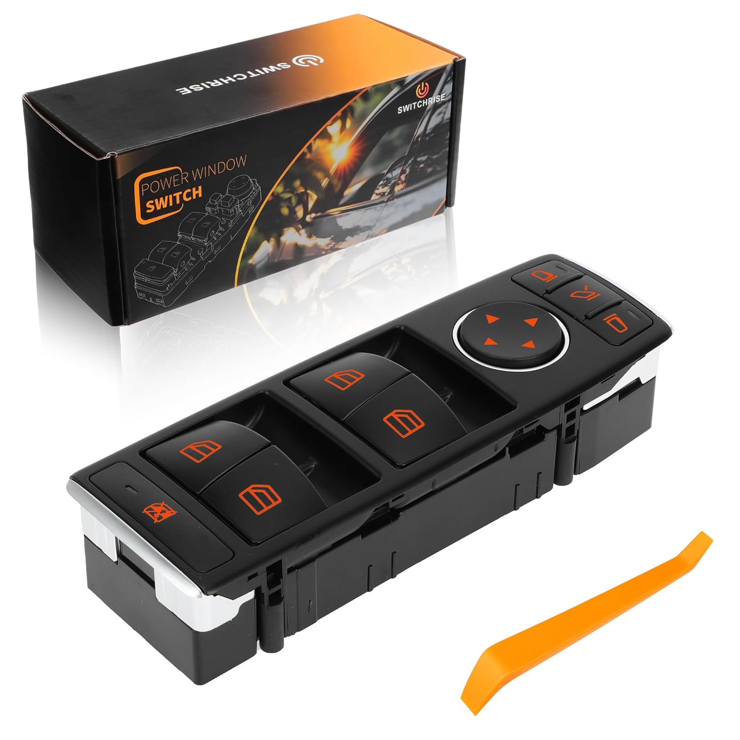 Power Window Switch for Mercedes-Benz C230 08-09 Window Control Switch for Mercedes-Benz C250 10-14 with Tool 2049055402 Front Left Driver Side 1 Set