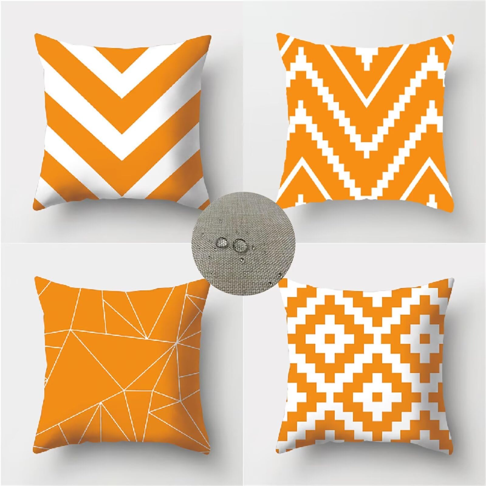 クッションカバー4枚 Amazon.co.jp: クッションカバー 70x70cm 4枚セット オレンジ 座布団