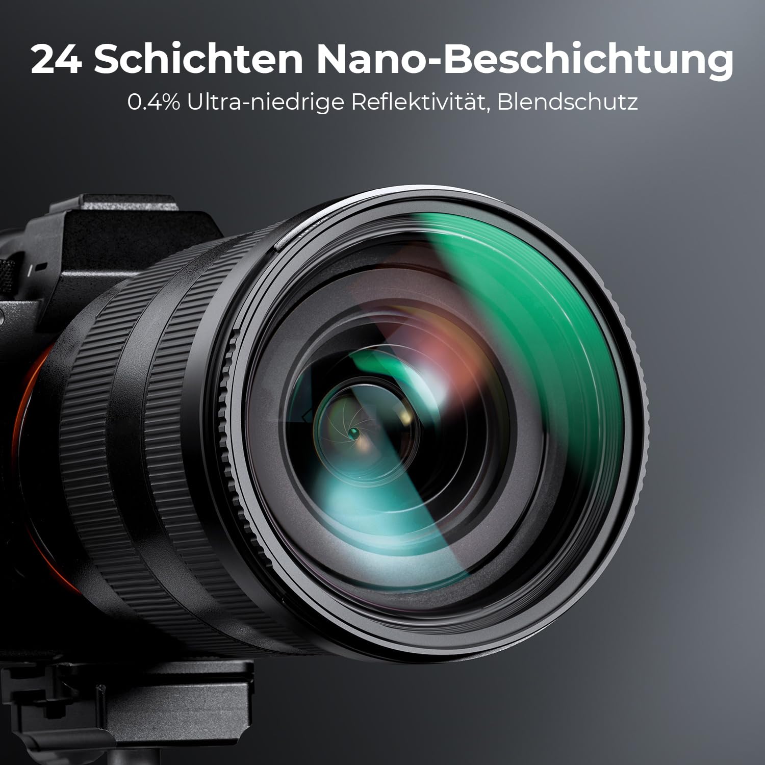 K&F CONCEPT 67mm ND Filterset ND8 + ND64 + ND1000 Filter + Tasche + 3 Tücher mit Fester Neutraldichte 3/6/10 Blendenstufen, Nanobeschichtung, HD, wasserdicht (Nano Dazzle-Serie)