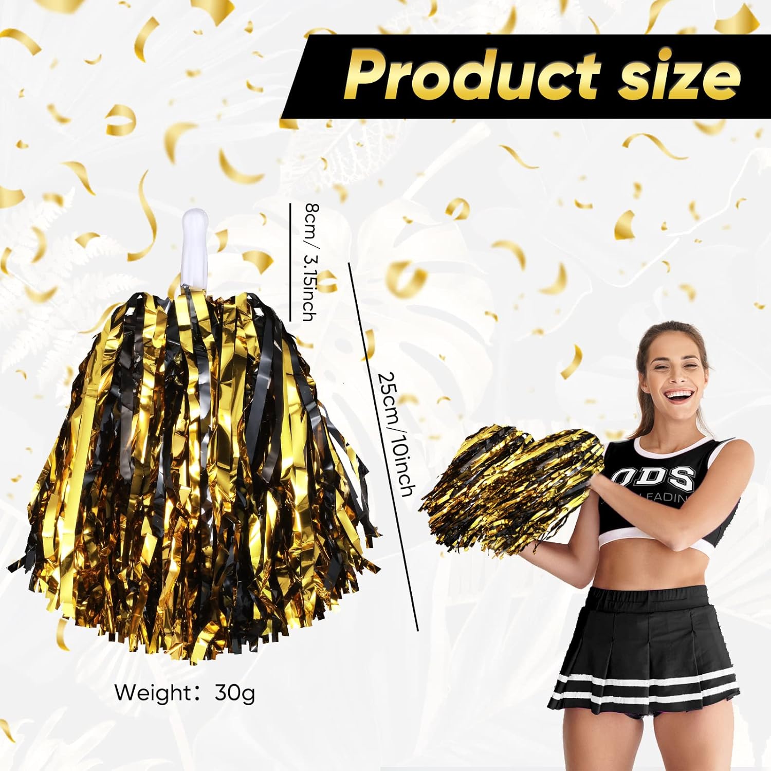 24 pompones de animadora animadora animadora pompones de animación