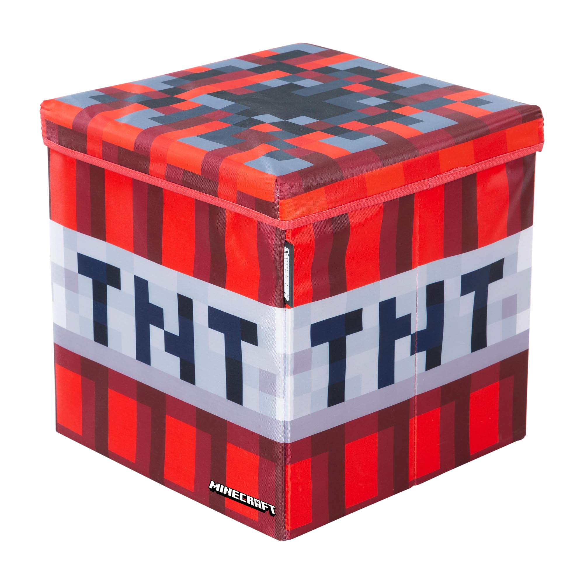Minecraft Contenitore originale vano portaoggetti TNT rosso 30 x 30 cm