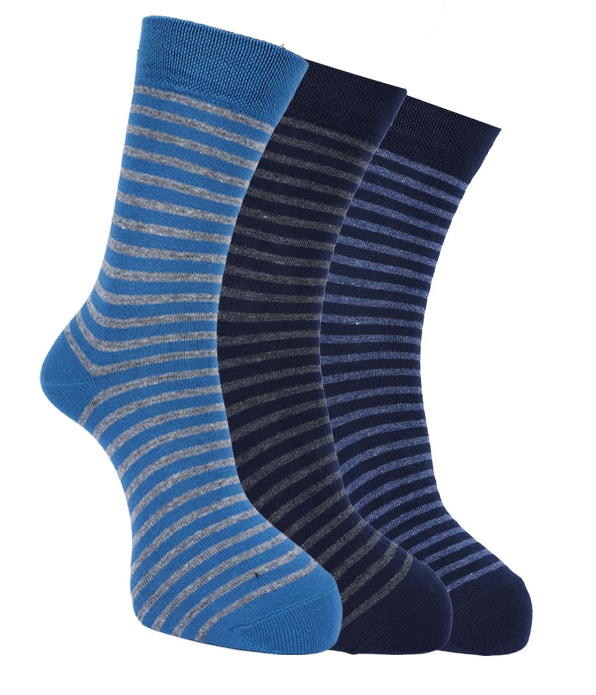 force nxt BY Dollar Full Length Cotton Comfort Socks for Men, Compact Cotton Stretch Crew/Mid Calf Length Socks (Free Size Pack of 3)-picture-18