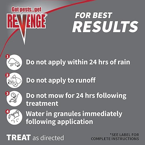 Miniatura 7 de REVENGE - Gránulos asesinos de hormigas, 1.5 lb. Tratamiento perimetral de acción rápida listo para usar para matar hormigas, pulgas y cucarachas