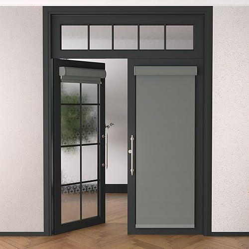Miniatura 5 de MYshade Persianas enrollables opacas sin cordón, con funda de cenefa, oscurecimiento de habitación para el hogar, oficina, baño, puerta francesa,