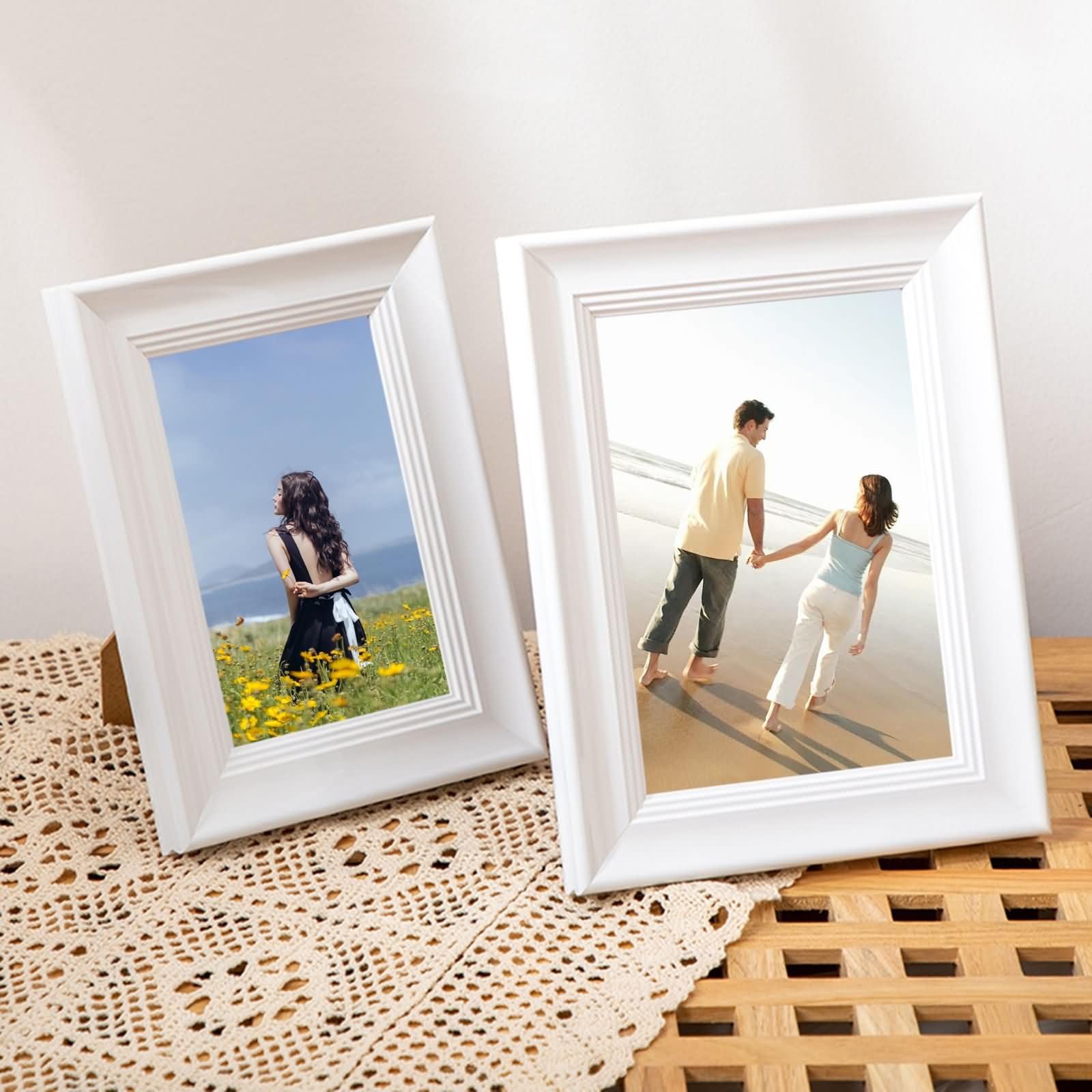 Amazon.com - Homxi White Display Picture Frame 3x5 Vertical or