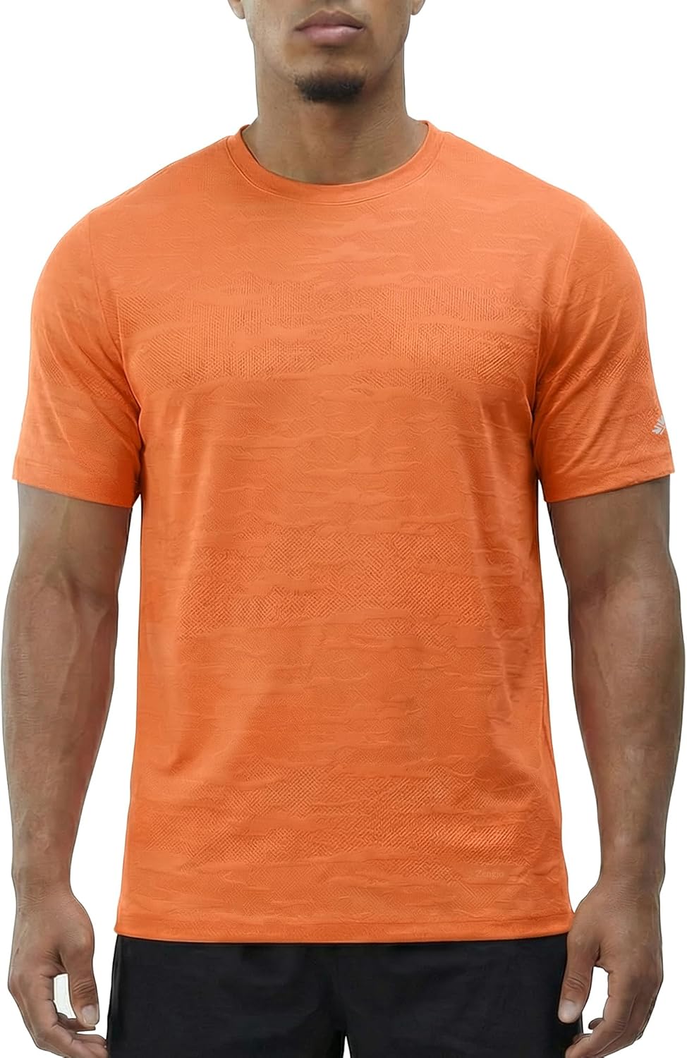 Zengjo Mens Athletic Shirts Short Sleeve Moisture Wicking Gym Workout Running Crewneck T-Shirt Quick Dry Sports Fitted Tee