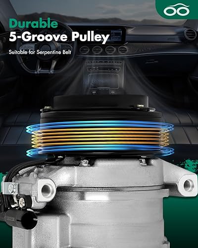 Miniatura 648 de SCITOO CO 10739C - Compresor de CA compatible con Honda Element 2.4L 2003 2004 2005 2006 2007 2008 2009 2010 2011