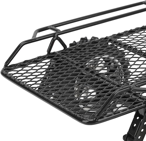 Miniatura 9 de Remolque pequeño RC, remolque de cubo RC de metal de goma de hierro,Remolque inclinado RC para coche RC (negro)