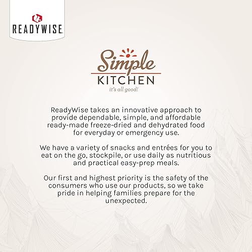 Vista 21 de READYWISE - Cocina simple, macarrones y queso, 16 porciones por paquete, MRE, vegetariano, senderismo, artículos esenciales de campamento
