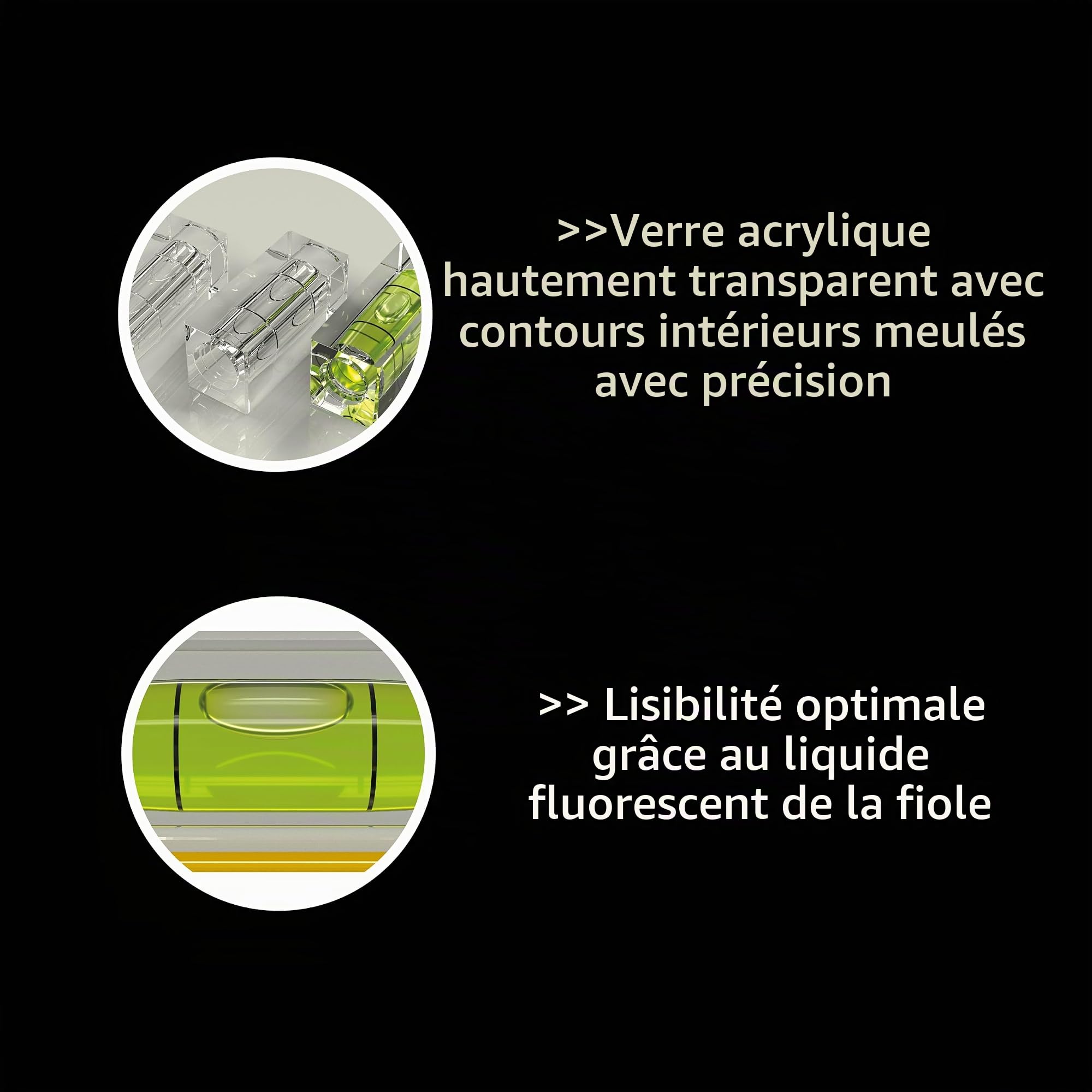 STABILA 80 AS Dark Shadow Lot de 2 niveaux à bulle 60 cm/100 cm, revêtement anthracite mat élégant, profil en aluminium renforcé, butée antidérapante intégrée, fabriqué en Allemagne