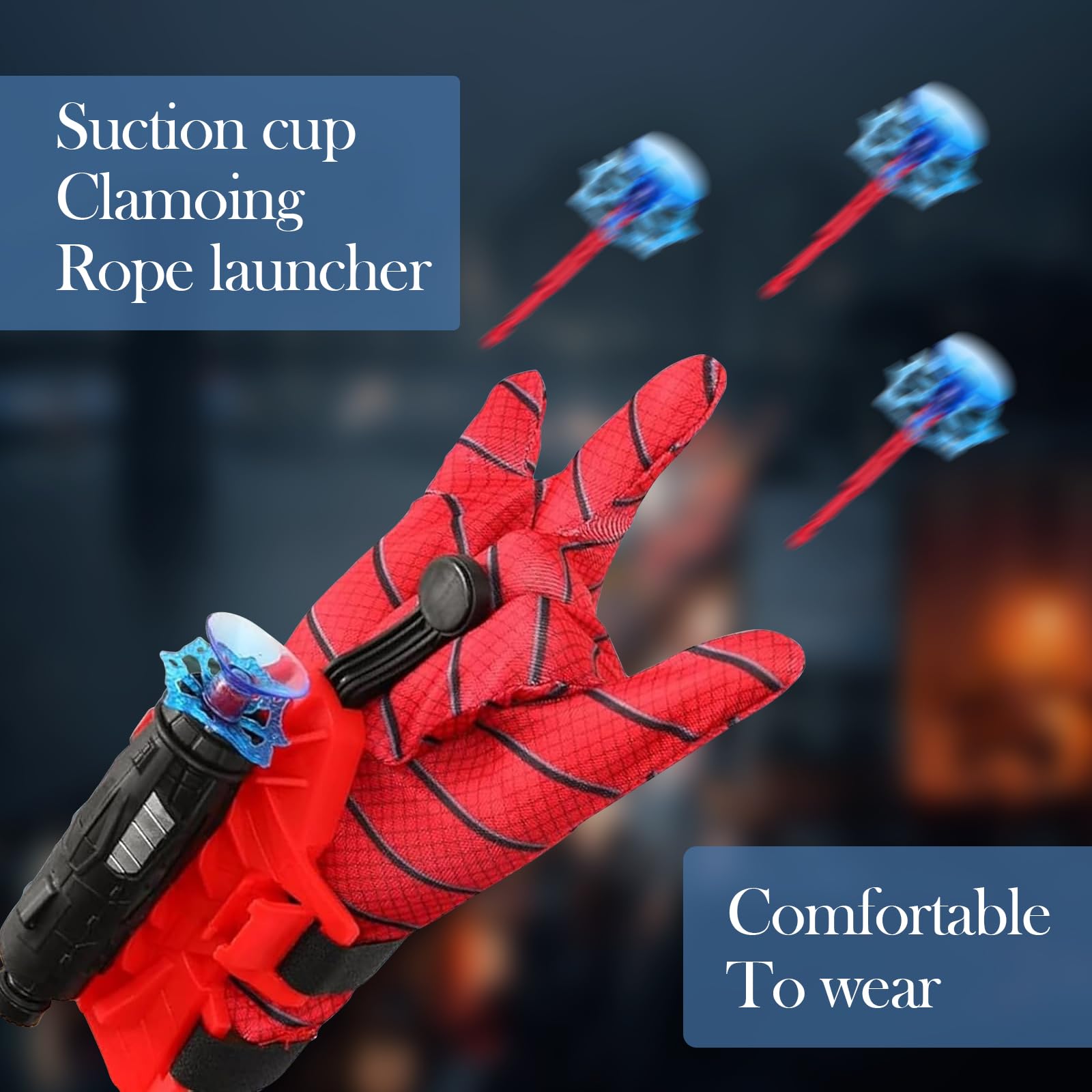 Guanto Lancia Ragnatele Spiderman Per Bambini - Con Maschera E Palline Ventose - Foto 7