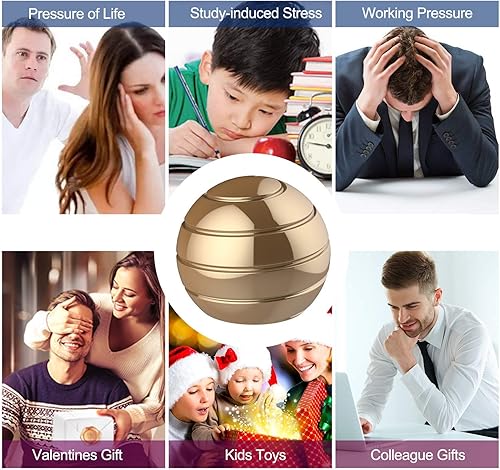 Miniatura 5 de Manzelun Kinetic juguete de escritorio, cuerpo completo ilusión óptica pelota Fidget Spinner, regalos para hombres, mujeres, niños