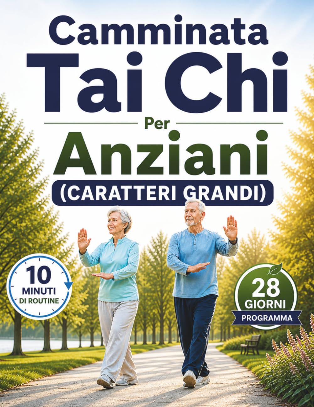 Camminata Tai Chi Per Anziani (CARATTERI GRANDI): Semplice Routine Di 10 Minuti E Programma Di 28 Giorni Per Migliorare La Postura, Prevenire Le Cadute E Muoversi Con Facilità