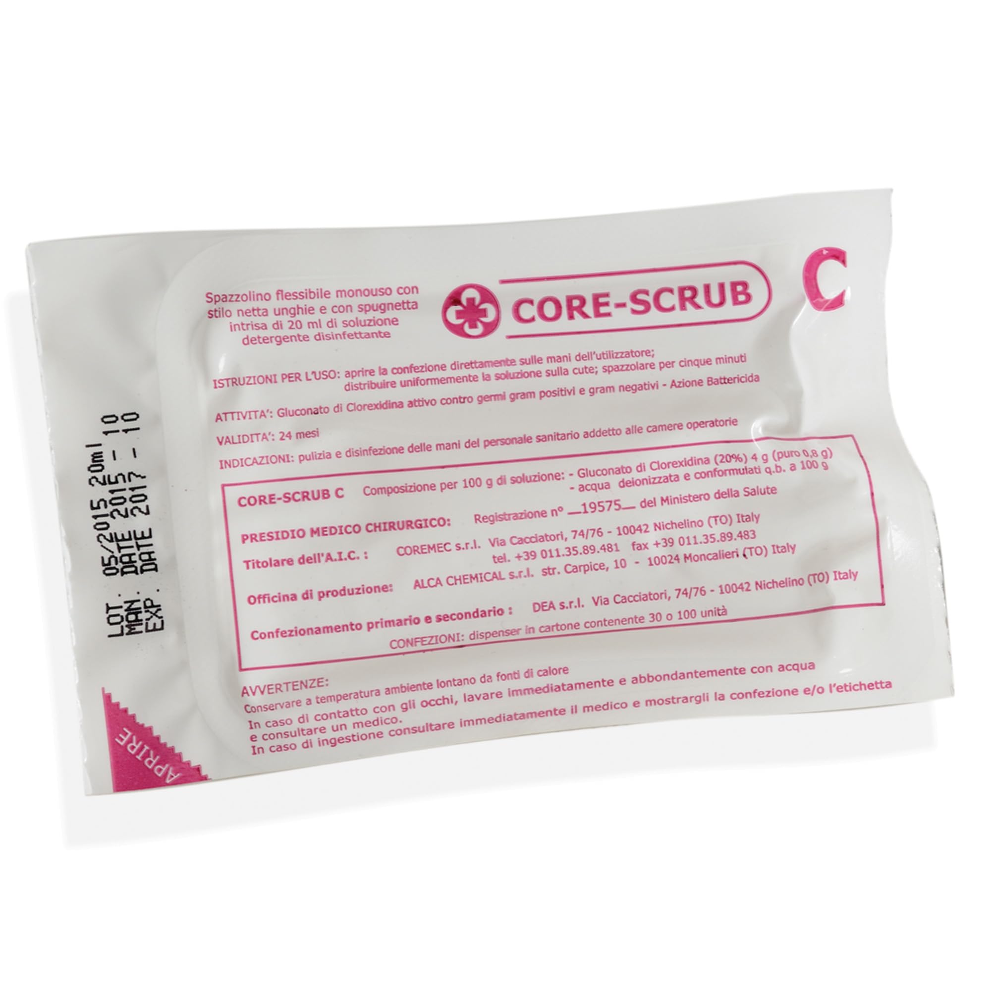 GIMA 36573 Handschrubb-Set mit Chlorhexidin, 30 Stück