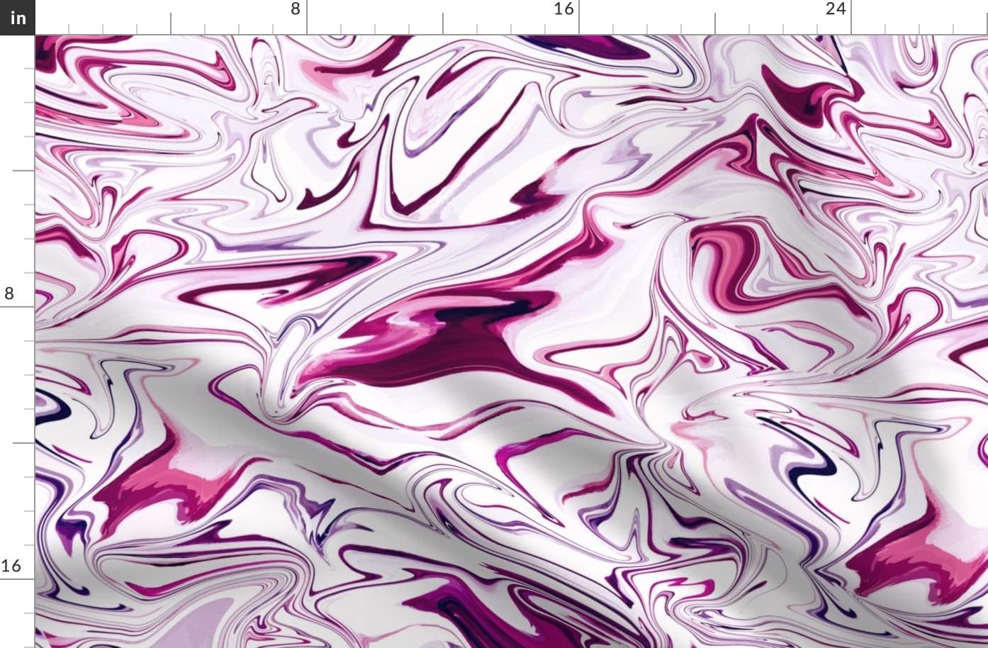 Spoonflower Fabric - Wine Marble Magenta Cranberry Printed on Organic Cotton Sateen Fabric by The Yard - Sewing Quilting Apparel Home Decor