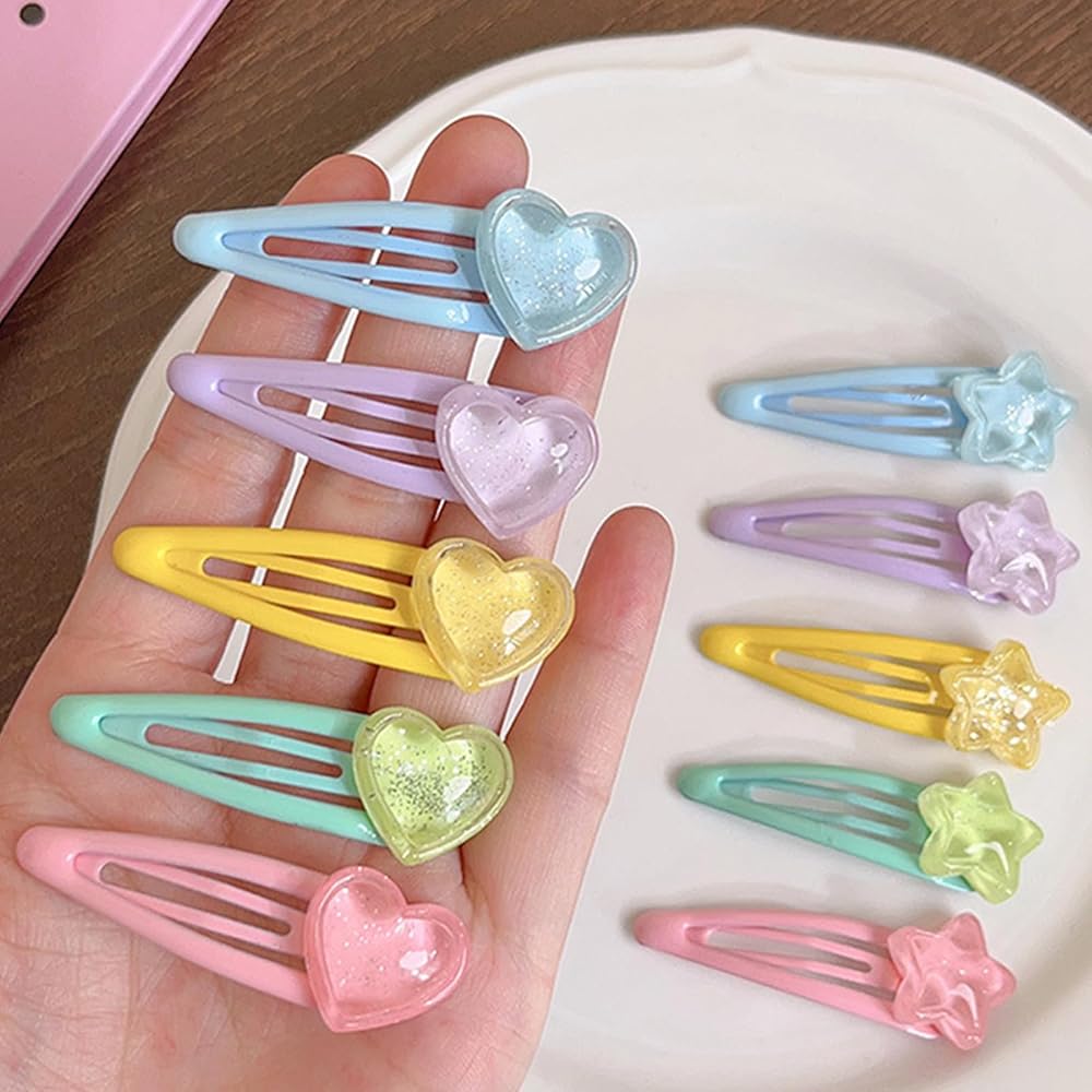 キャンディハーツ✯ヘアピン Amazon.co.jp: INSスタイルキャンディーカラースター/ハート