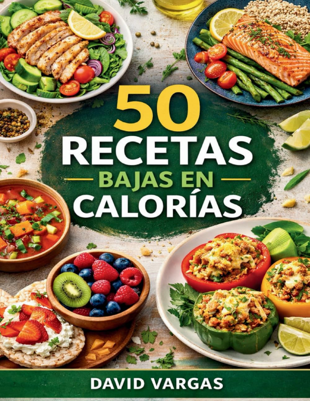 50 Recetas Bajas en Calorías para Comer Rico y Sin Culpa: Platos ligeros, sabrosos y fáciles para cuidar tu alimentación diaria