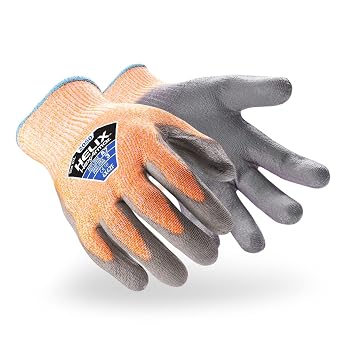 HexArmor Cut-Resistant Abrasion-Resistant Polyurethane Palm Knit Work Gloves | Helix 2050 | Small
