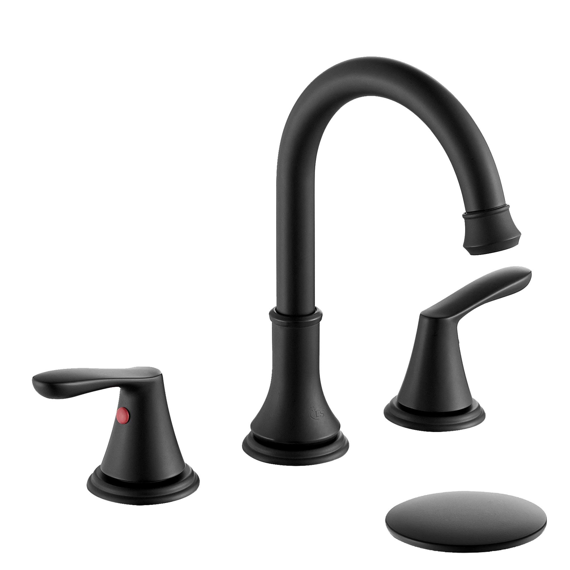 Robinet de salle de bain TN830F-MB pour éliminer les traces de calcaire