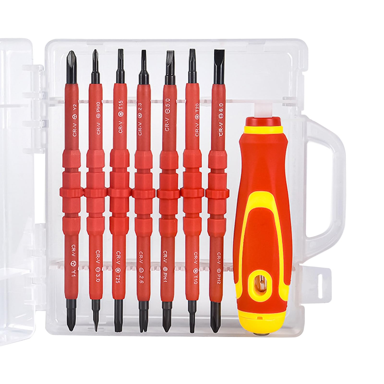 15 in 1 Insulated Screwdriver Set Tool Electrician Multifunctional Interchangeable Electrician Bit