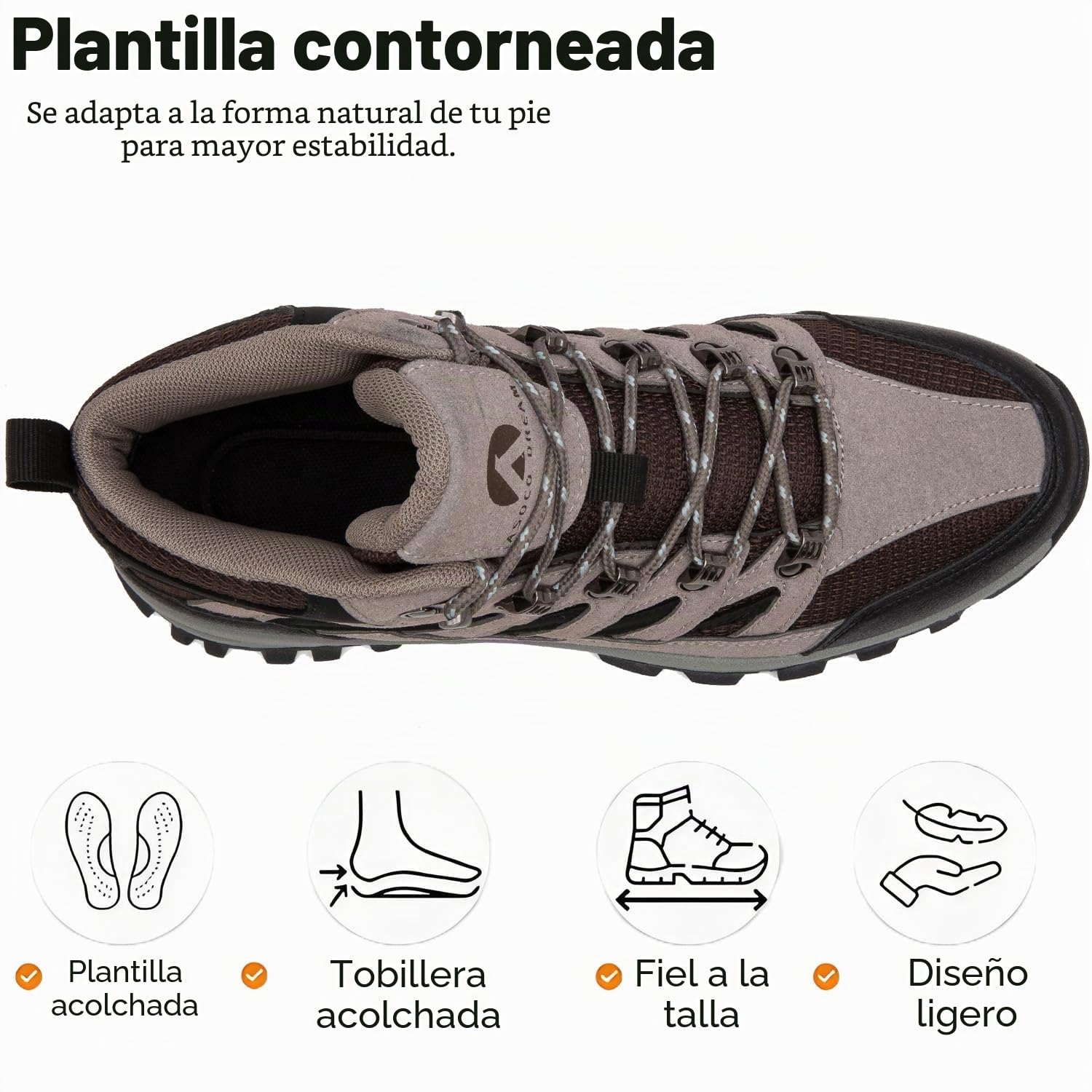 Zapatillas de Senderismo Hombres Mujeres Zapatillas de Camping Calzado Deportivas Ligeras Transpirable al Aire Libre Tamaño 37-46