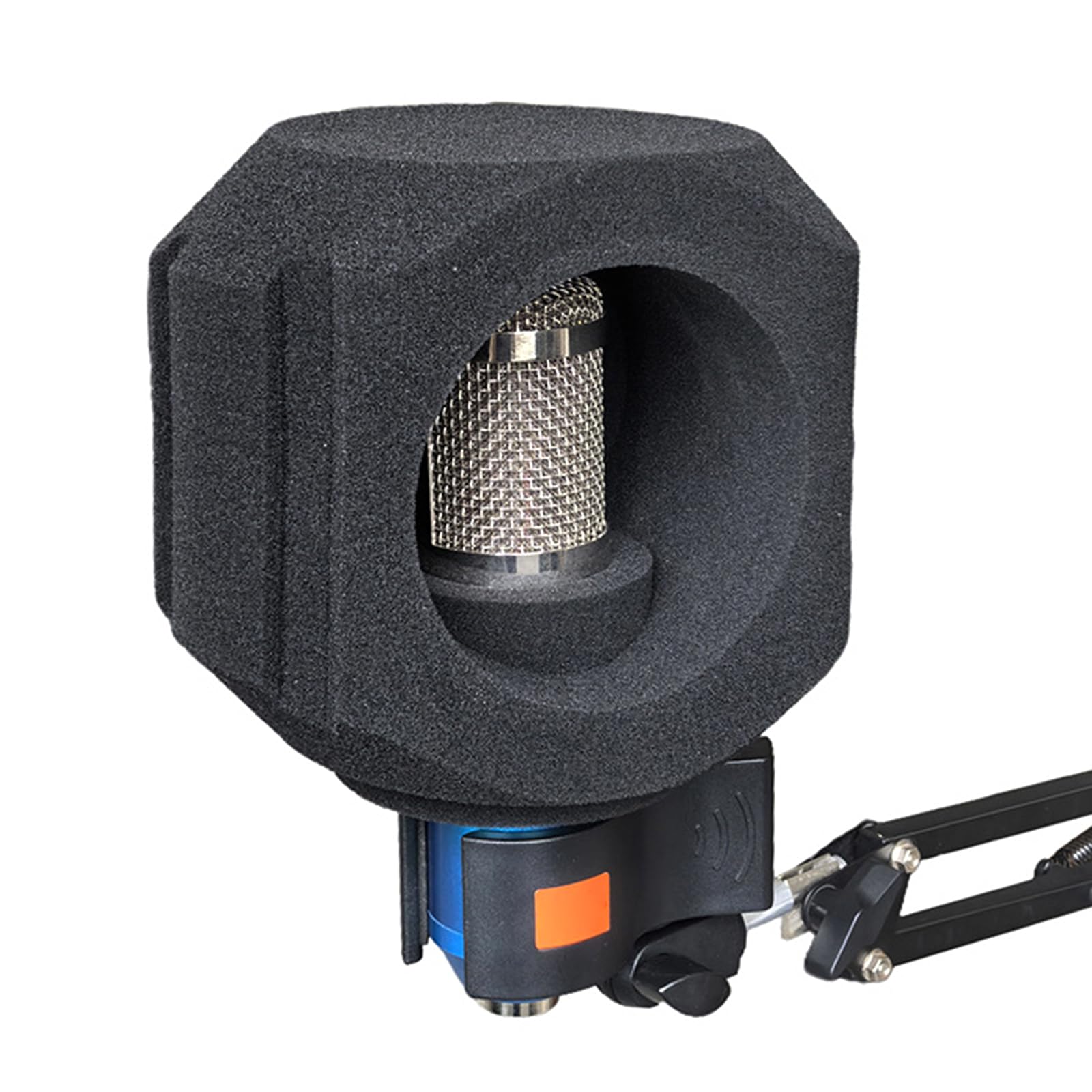 Cubierta de aislamiento de ruido para micrófono, parabrisas, 1 funda de transmisión