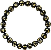 Vista 602 de Amazing Gemstone Pulsera de cristal para mujeres y hombres, pulsera de cristal curativo de protección, pulsera elástica con cuentas de piedras